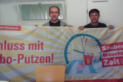 Piepenbrock-Beschäftigte aus Frankfurt stehen zu Tarifforderung der IG BAU