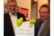 Bernd Riexinger & Klaus Ernst (die Linke): "Löhne rauf! Stress runter!"