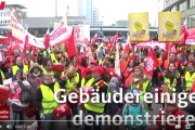 WDR: Gebäudereiniger demonstrieren in Essen