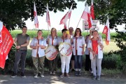 KollegInnen von Max Schmidt aus Königbrunn unterstützen die Tarifforderungen der IG BAU