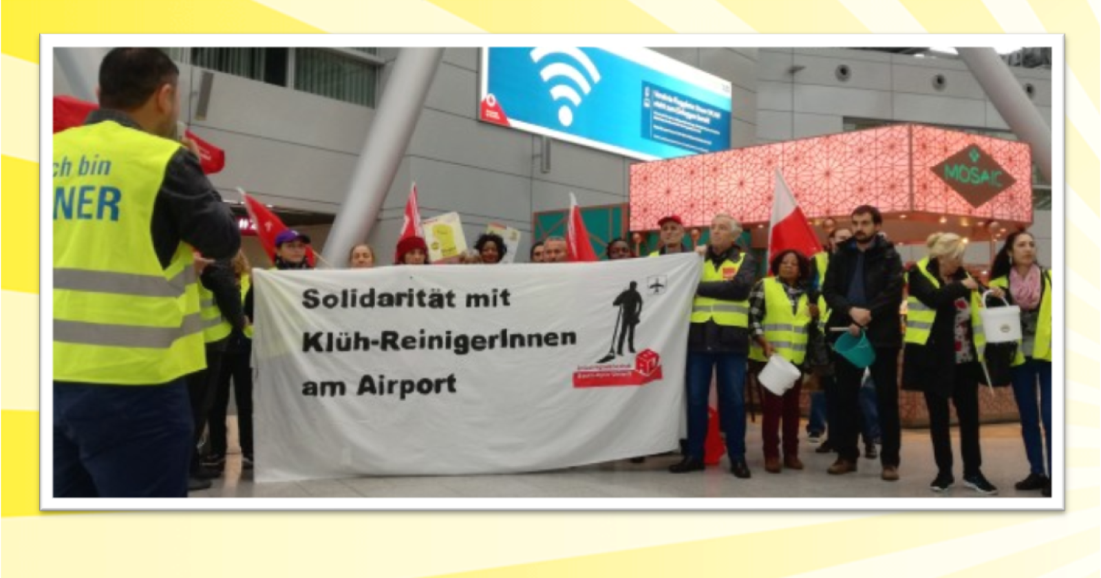 Online-Petition: Sozialtarifvertrag und Job-Erhalt für Reinigungskräfte am Düsseldorfer Flughafen