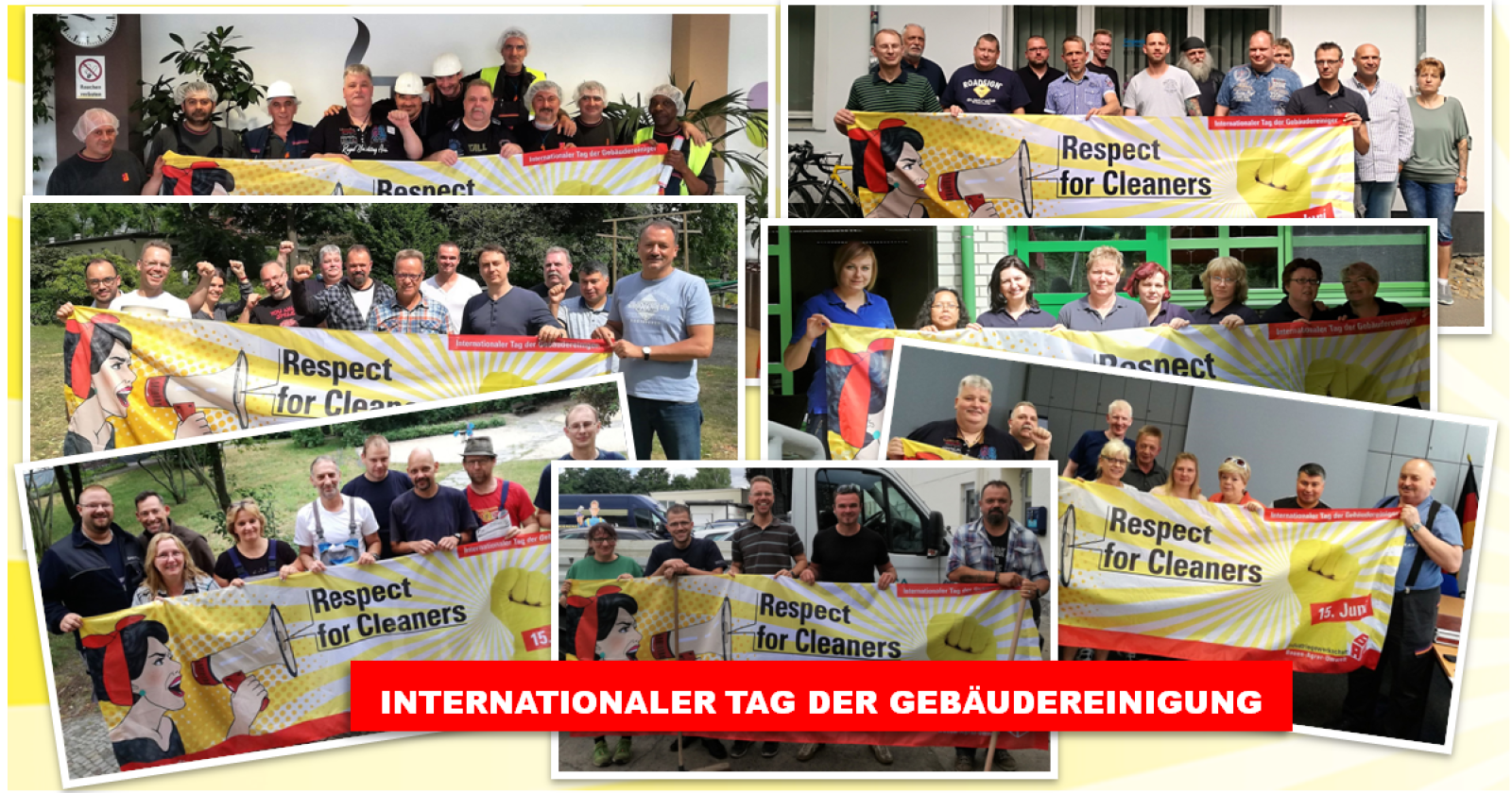 Berliner Reinigungskräfte feiern Internationalen Tag der Gebäudereinigung mit Grillfest und Besuchen in Objekten.