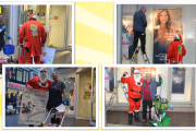 Überraschungsbesuch in Bremen – Weihnachtsmän traf Beschäftigte von Peterhoff und Zabel in der Lloyd-Passage