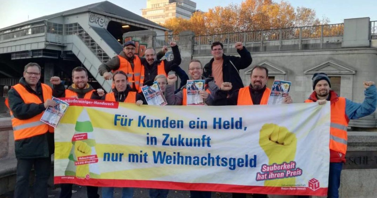 Solidarität macht stark (Teil II) – Pascal Meiser (DIE LINKE) unterstützt GebäudereinigerInnen der Berliner U-Bahn