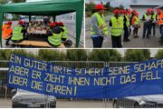 Warnstreik bei DSM in Grenzach – Beschäftigte der Gebäudereinigung legen komplette Schicht lahm