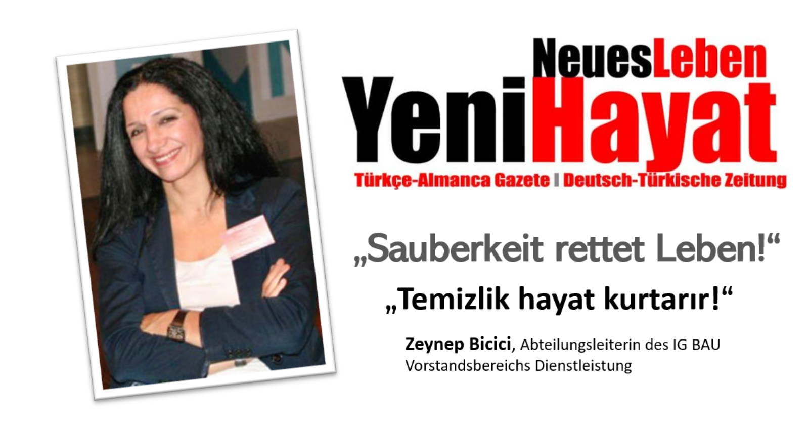 YeniHayat: Sauberkeit rettet Leben! Ein Interview mit Zeynep Bicici.