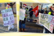 Keine Zwei-Klassen-Belegschaft am Uniklinikum! - Nikolaus-Protest der Reinigungskräfte für eine Corona-Prämie