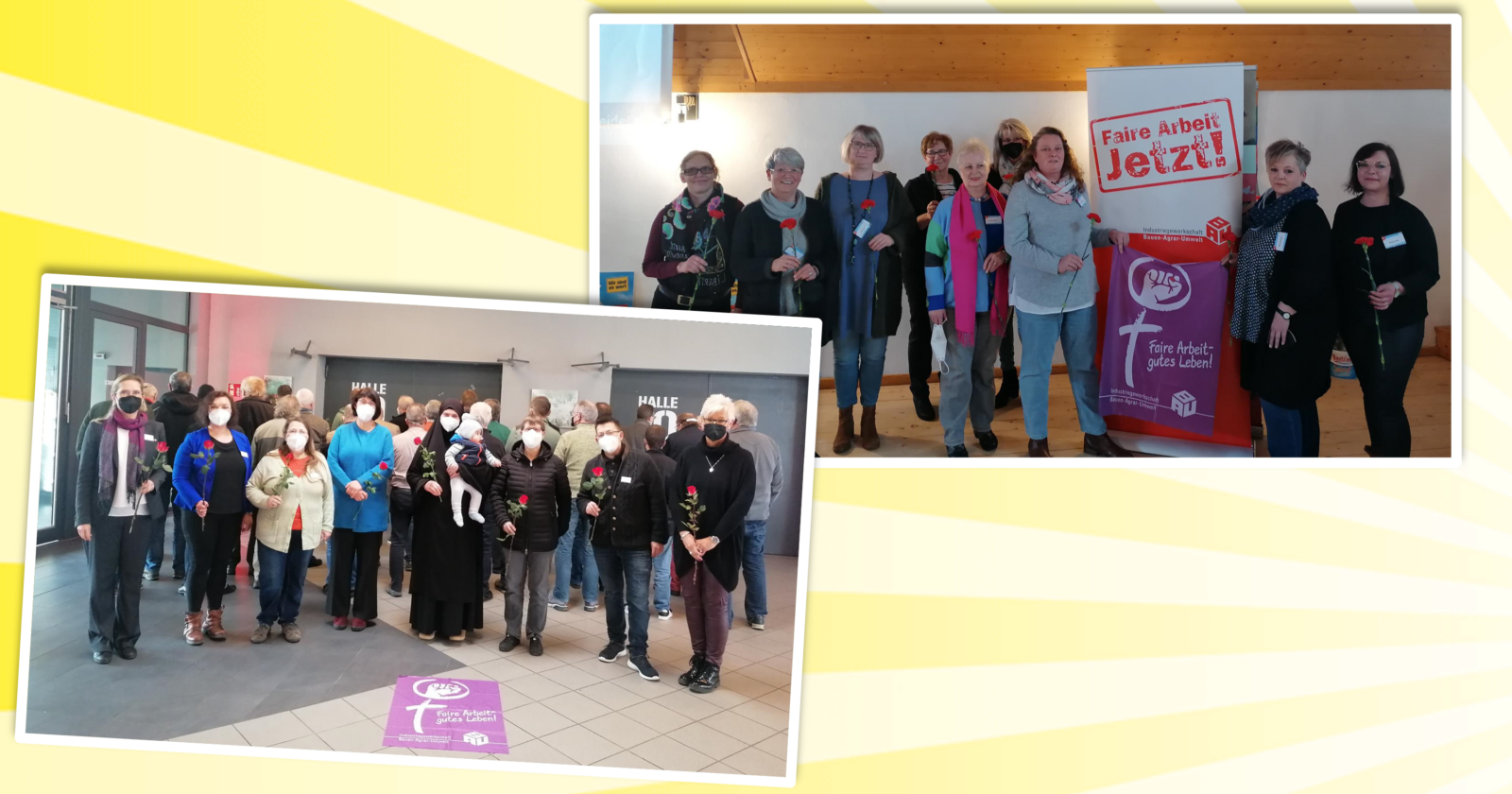 Kolleginnen aus Niedersachsen feiern den internationalen Frauentag 2022
