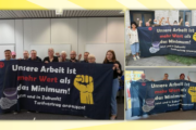 Klare Kante aus Berlin: Unsere Arbeit ist mehr Wert als das Minimum!